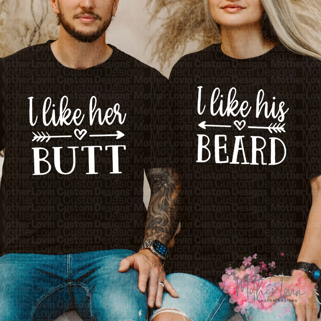 I Like Her Butt, I Like His Beard Couple