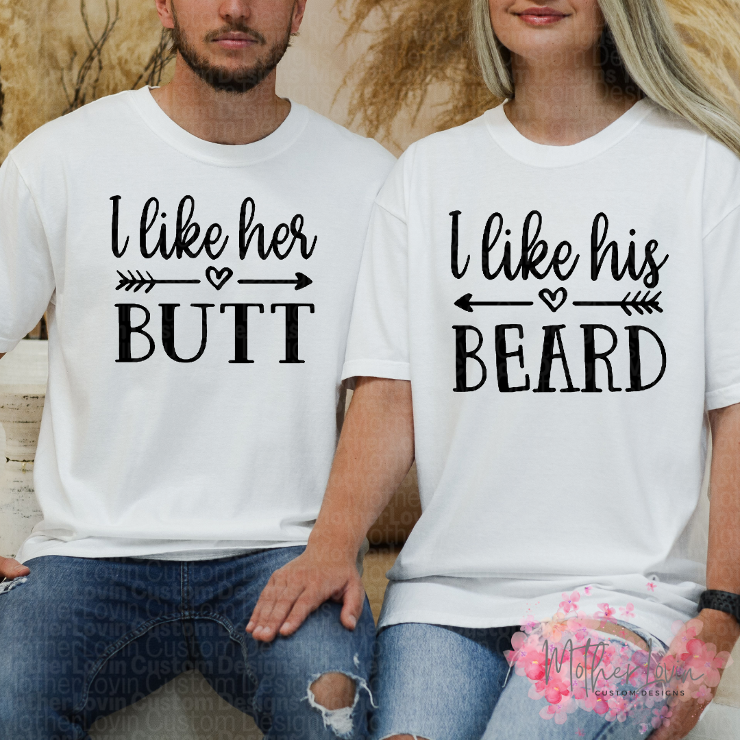 I Like Her Butt, I Like His Beard Couple