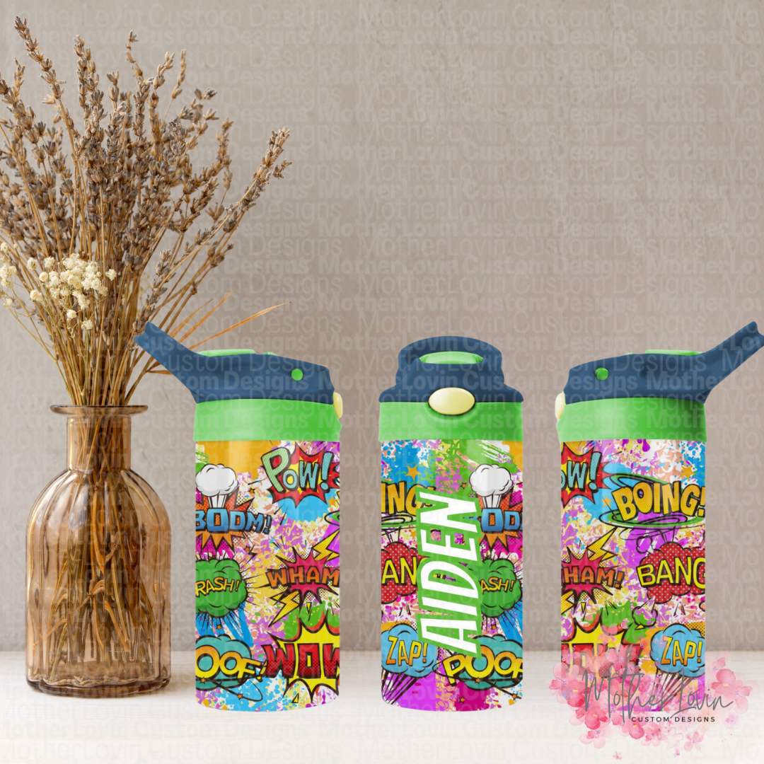 Personalized Comic Kids Tumbler
