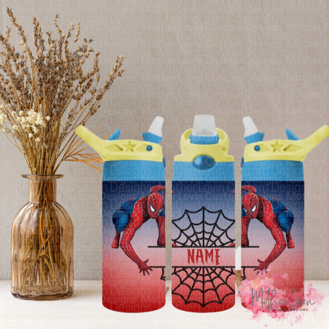 Personalized Spiderman Kids Tumbler