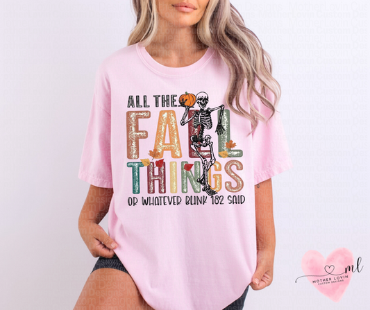 All The Fall Things (Blink 182) T-Shirt