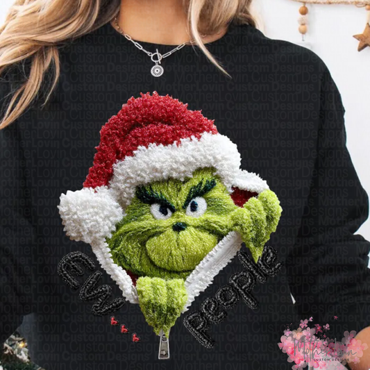 Green Man Eww People Faux Yarn