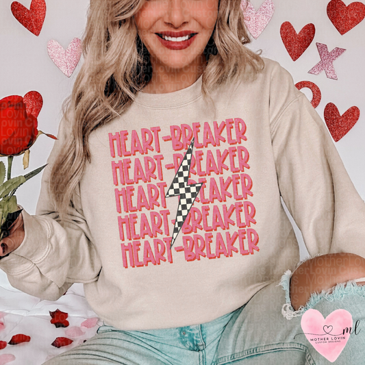 Lightning Bolt Heart Breaker Crewneck