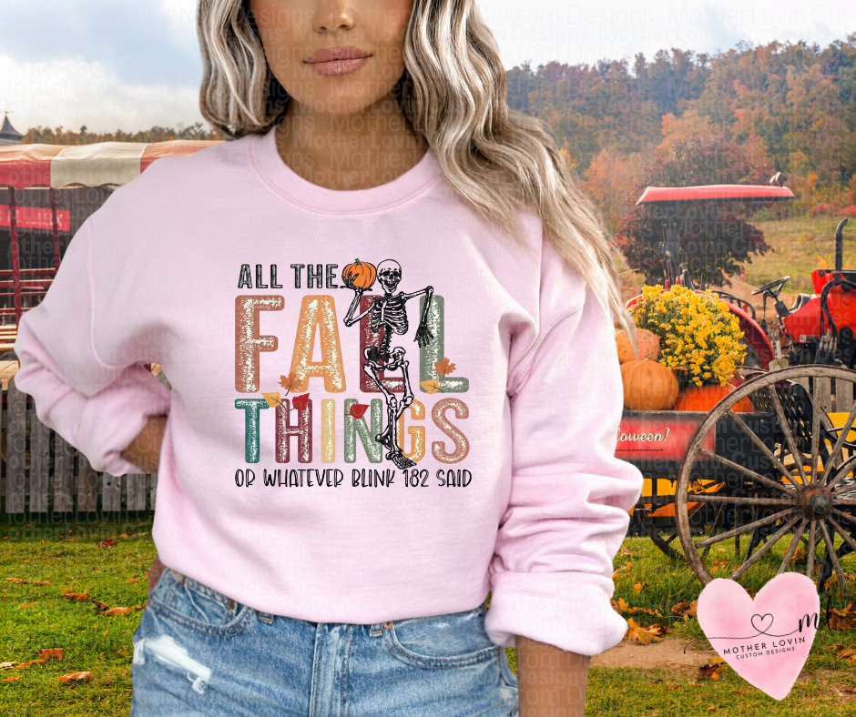 All The Fall Things (Blink 182) Crewneck