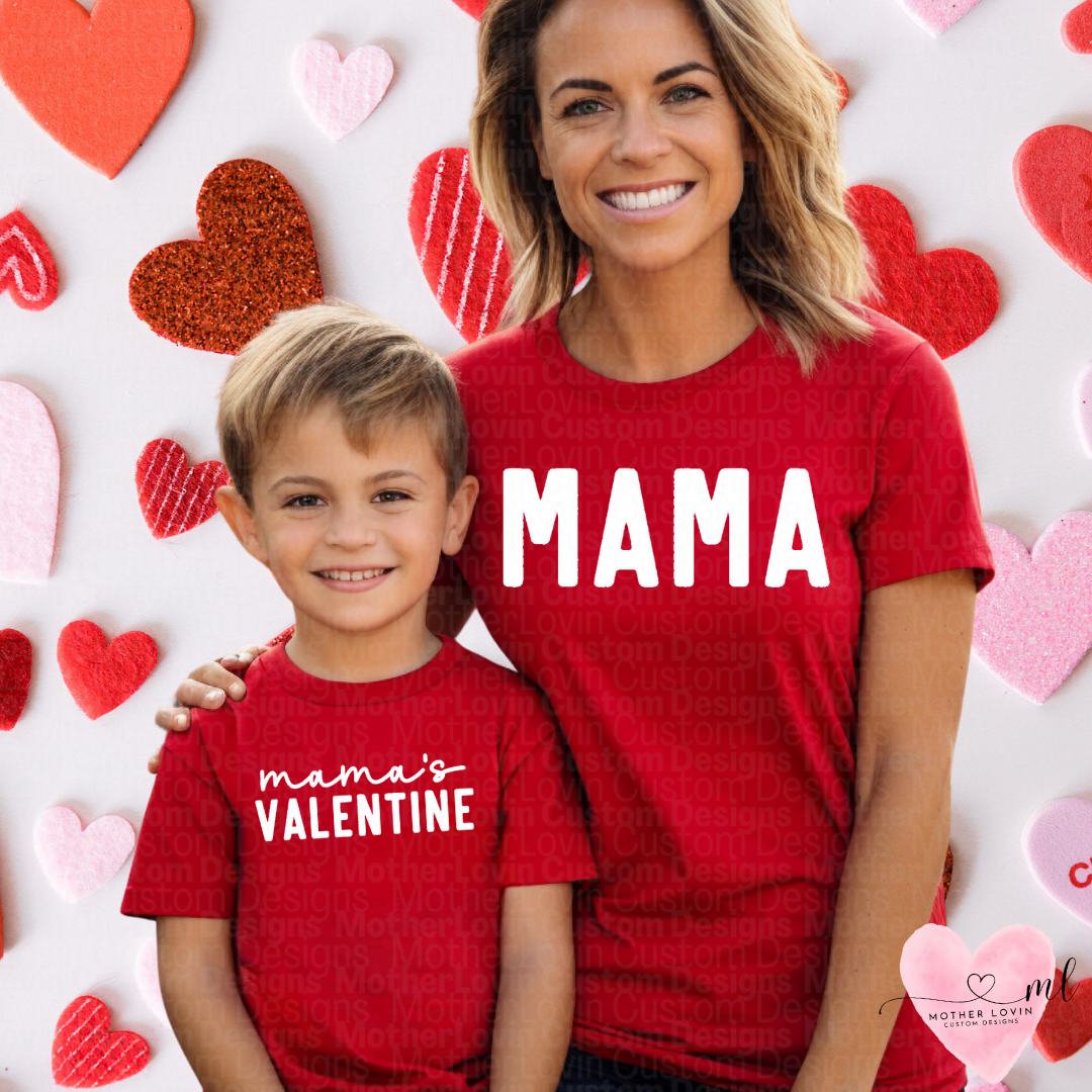 Mama & Mamas Valentine T-Shirt Set