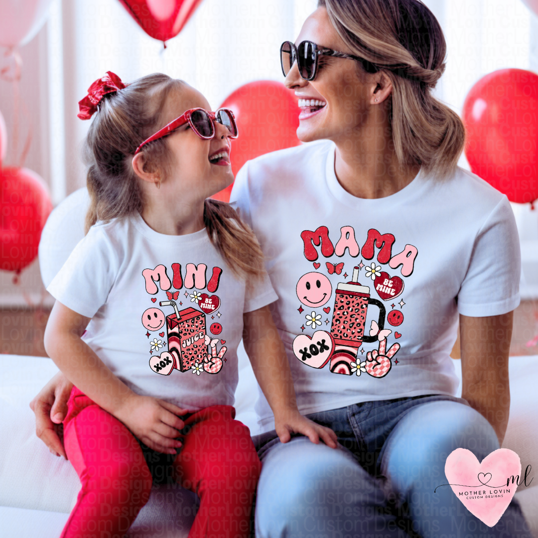Valentine Cup Mama & Mini T-Shirt