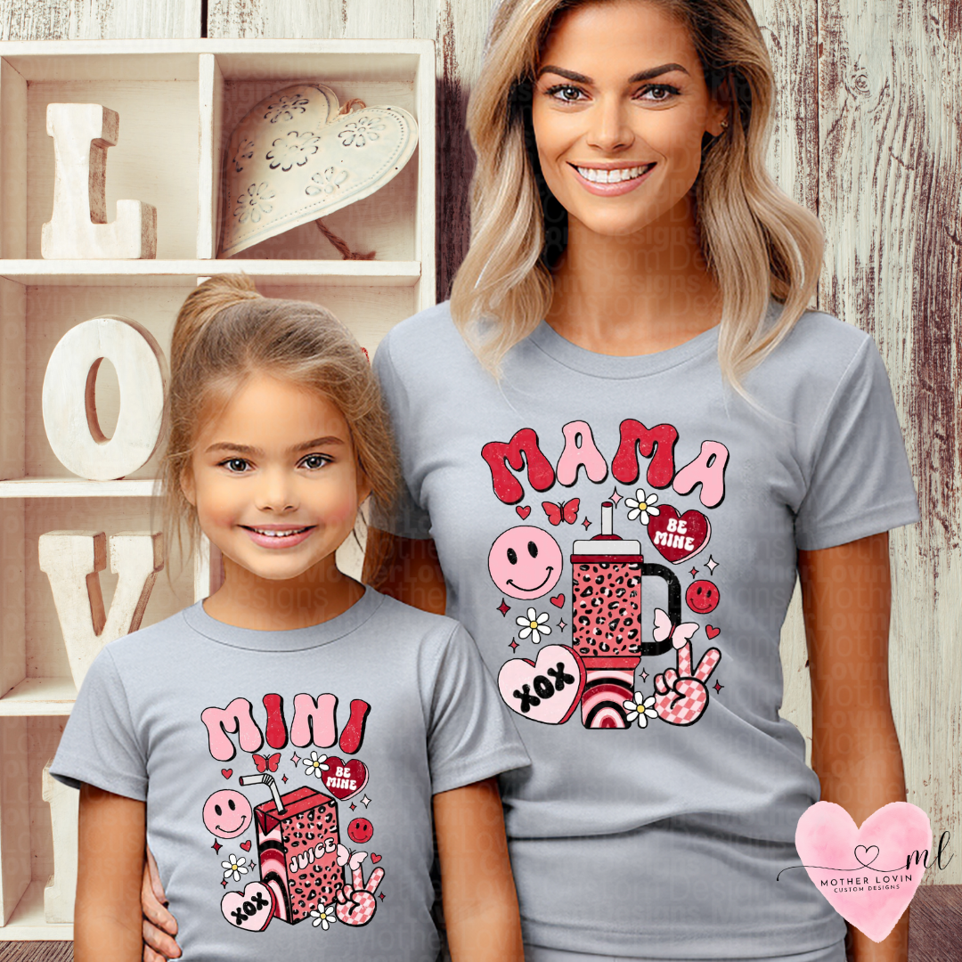 Valentine Cup Mama & Mini T-Shirt