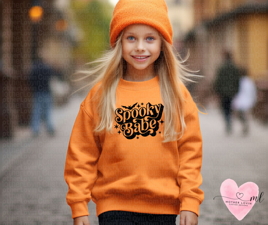 Spooky Babe Youth Crewneck