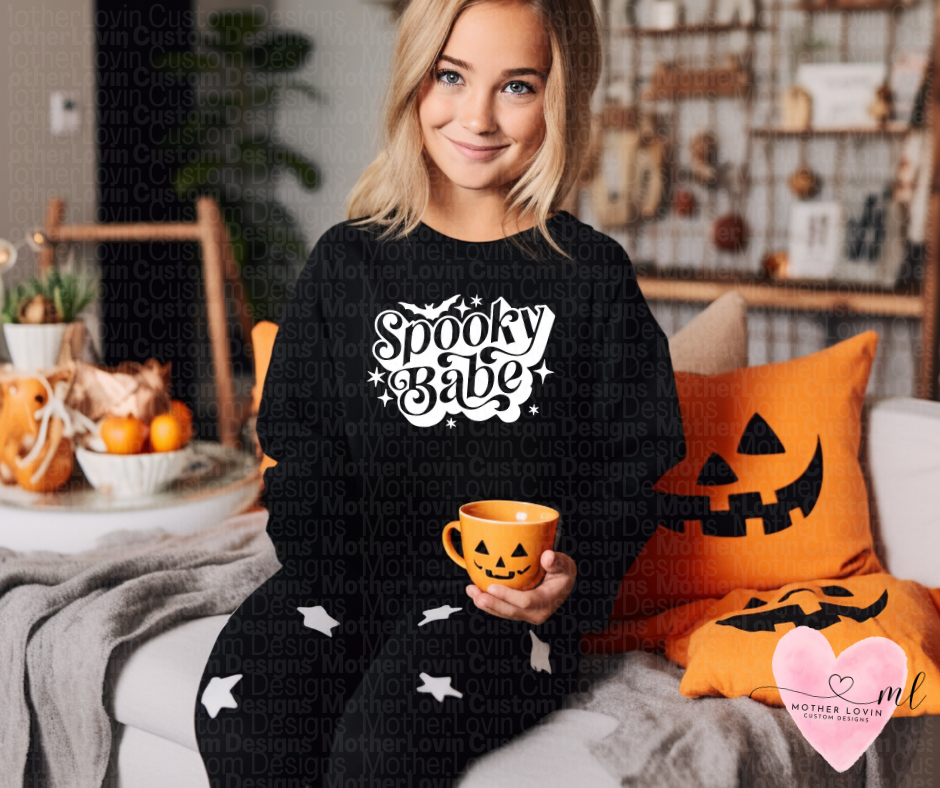 Spooky Babe Youth Crewneck