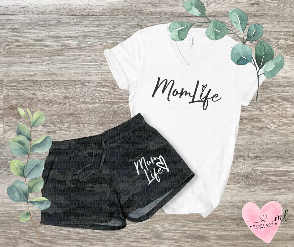 Mom Life Sweatshort Outfit