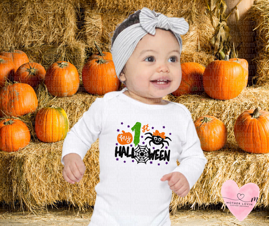 My First Halloween Long Sleeve Onesie