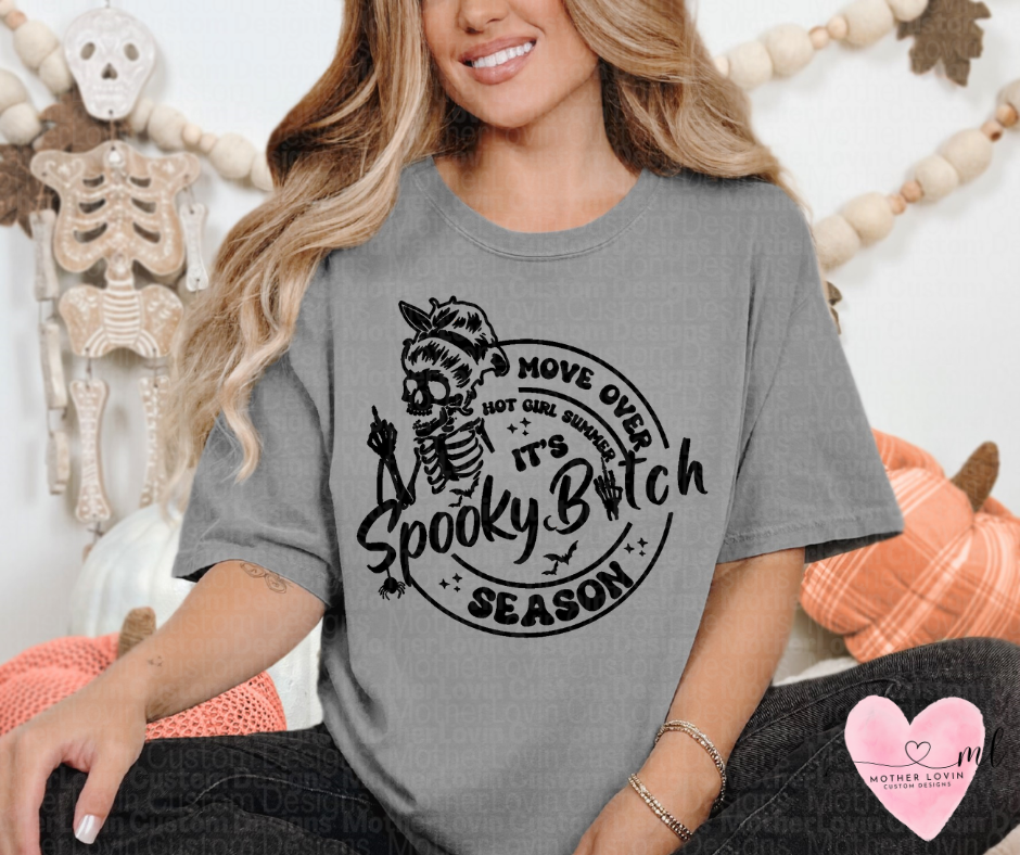 Move Over Hot Girl Summer It's Spooky Bi*** Season T-Shirt