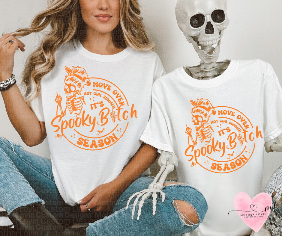 Move Over Hot Girl Summer It's Spooky Bi*** Season T-Shirt