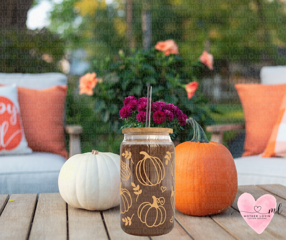 Fall Pumpkin Libbey Glass
