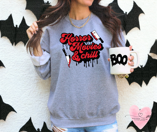 Horror Movies & Chill Crewneck