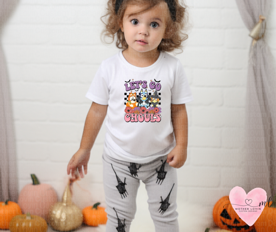 Let's Go Ghouls Bluey Youth T-Shirt