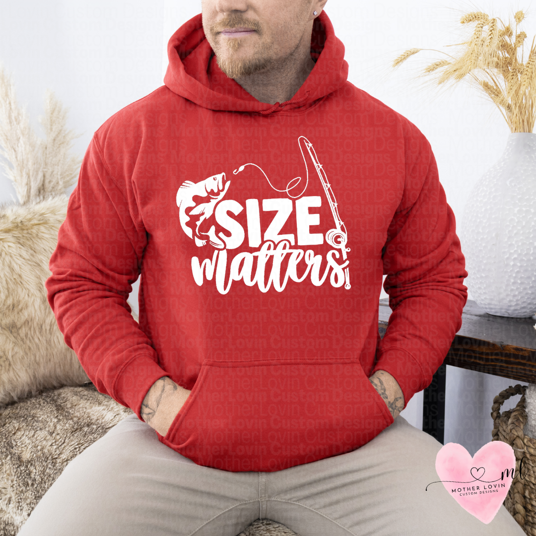 Size Matters Fishing Hoodie