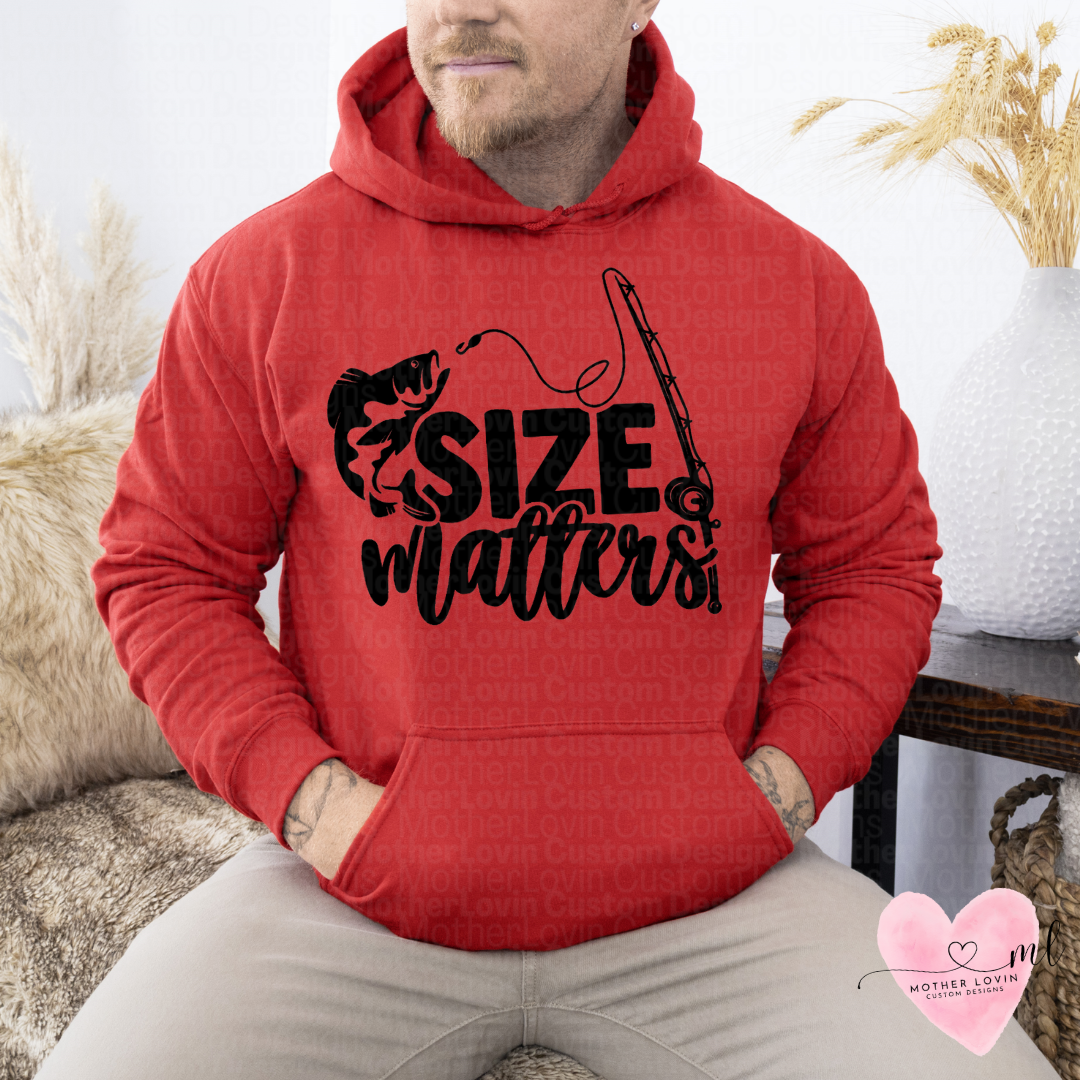 Size Matters Fishing Hoodie