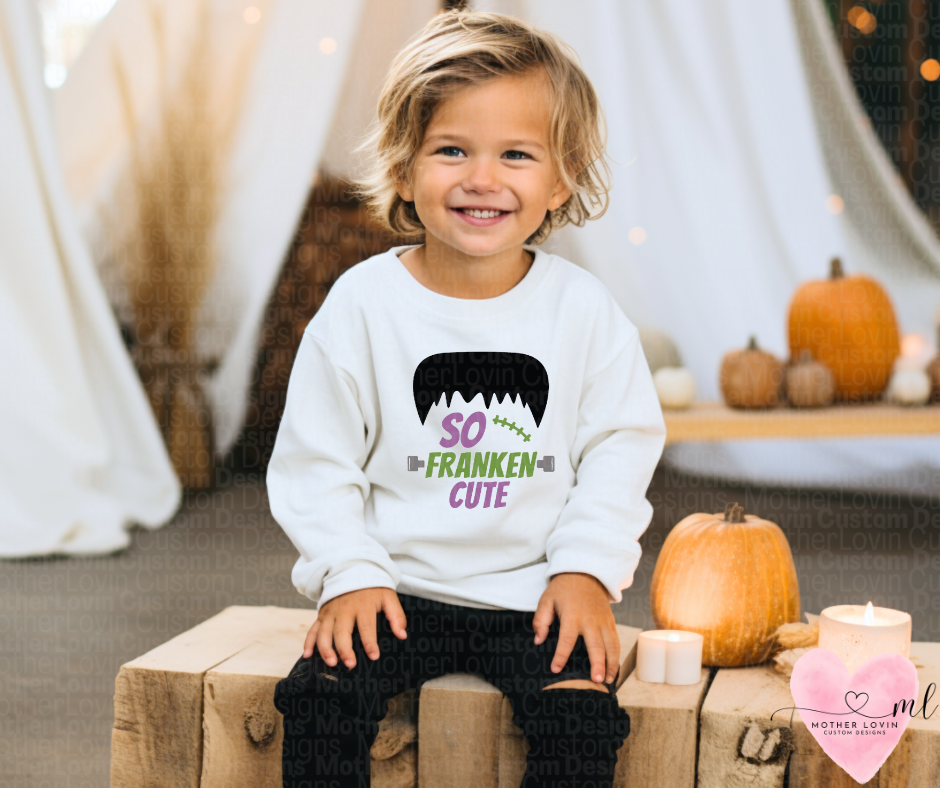 So Franken Cute Unisex Toddler Crewneck