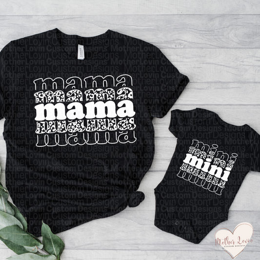 Stacked Mama & Mini Matching T-Shirt Set - Baby