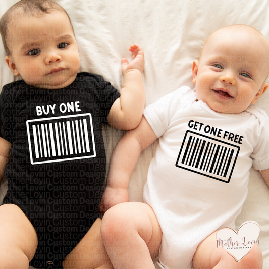 Buy One, Get One Free Twin Onesie Set - Baby