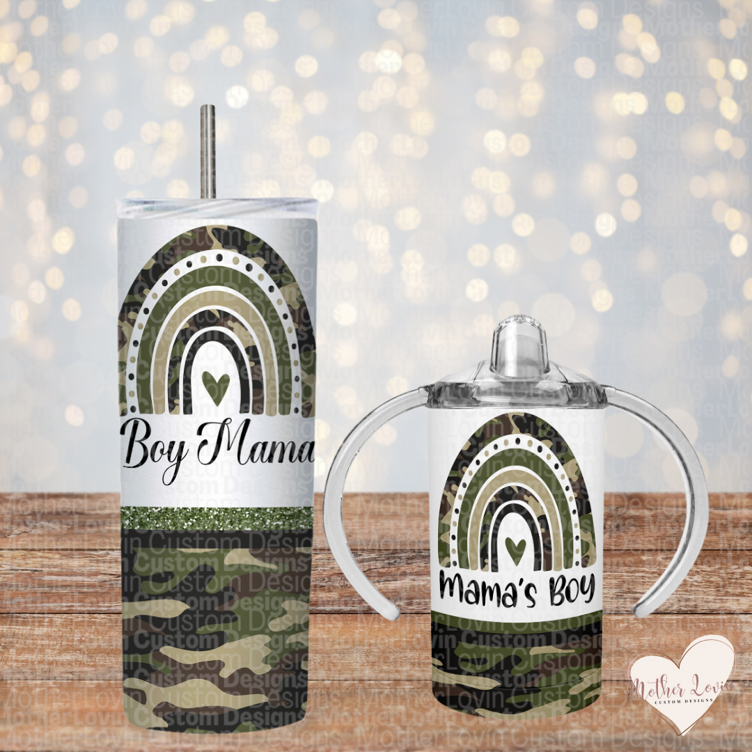 Boy Mama & Mamas Boy Matching Tumbler Set