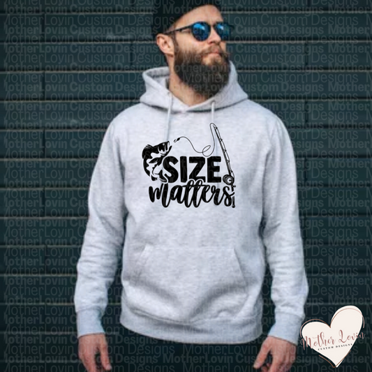 Size Matters Fishing Hoodie