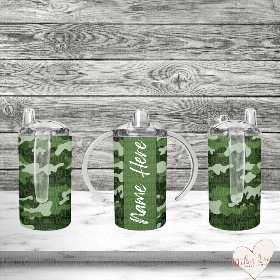 Personalized Camo Sippy Cup