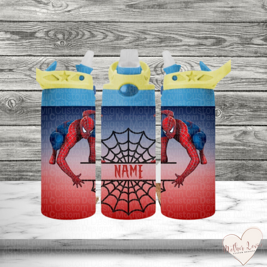 Personalized Spiderman Kids Tumbler