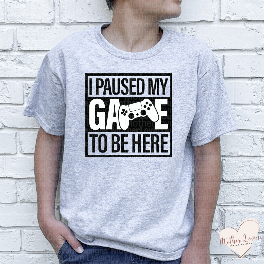 I Paused My Game To Be Here Youth Tee